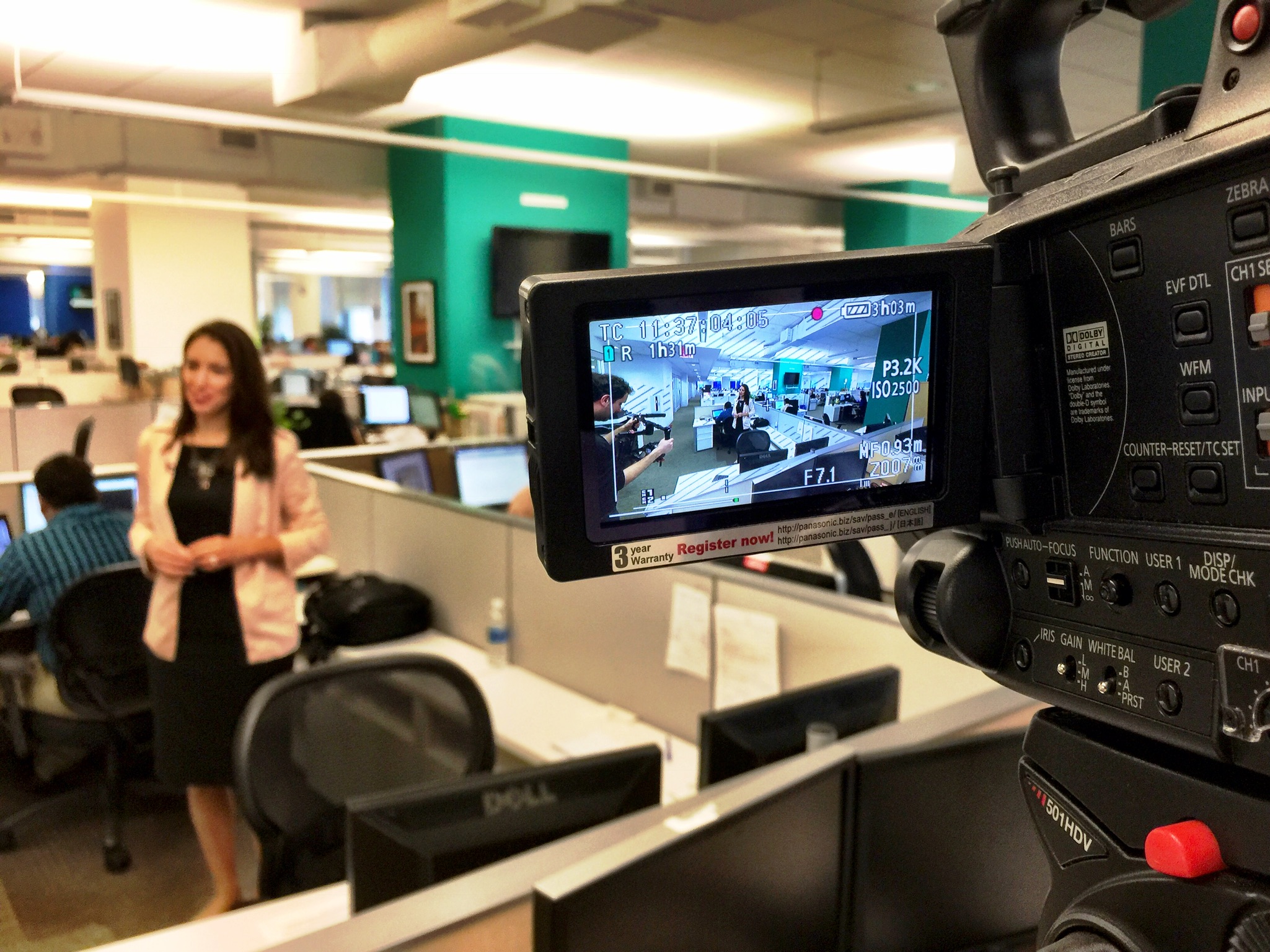 Gina on Camera at ALM.jpg